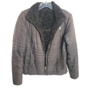 The North‎ Face Womens Small Thermoball Quilted Puffer Jacket zipper with fleece